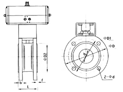 Q671F氣(qì)動薄型球閥(圖1) Q671F氣動薄型球閥(fá)(圖1)