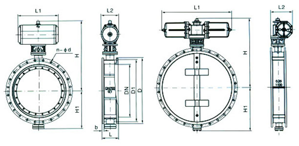 氣動通風蝶閥(圖1) 氣動通風蝶閥(圖1)
