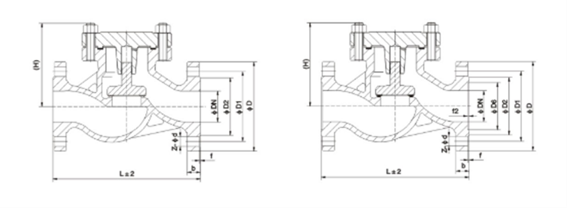H41H不鏽鋼升降式止回（huí）閥(圖1)